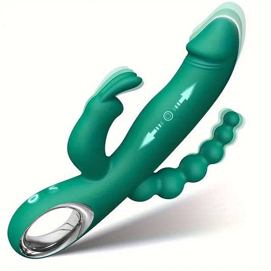 Consolador de Empuje - Vibrador de Conejo