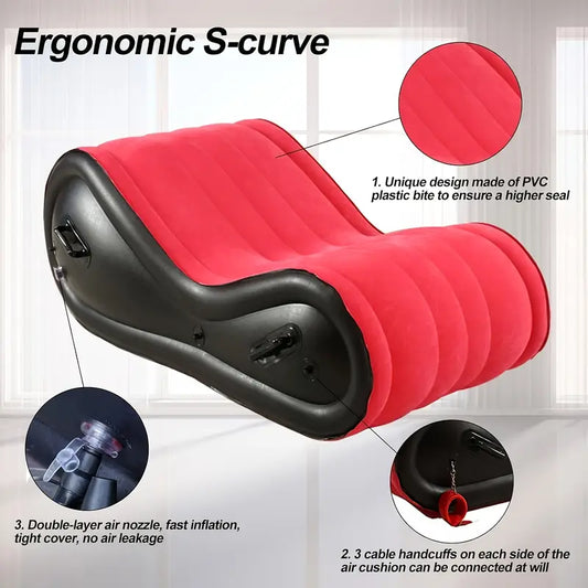 Sofá Inflable S-Curve con BDSM Kit