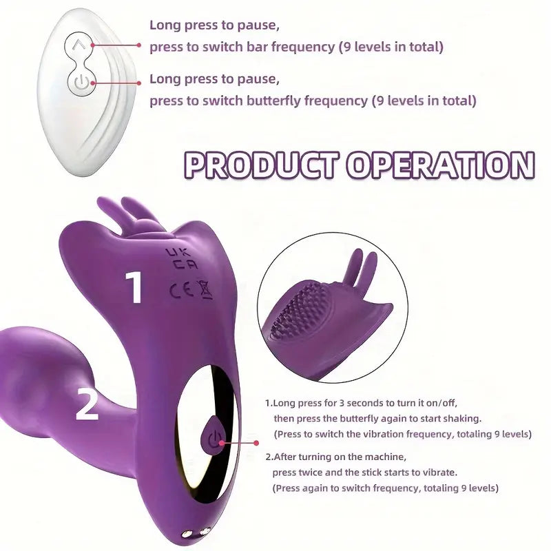 Vibrador Portátil Butterfly para Mujer