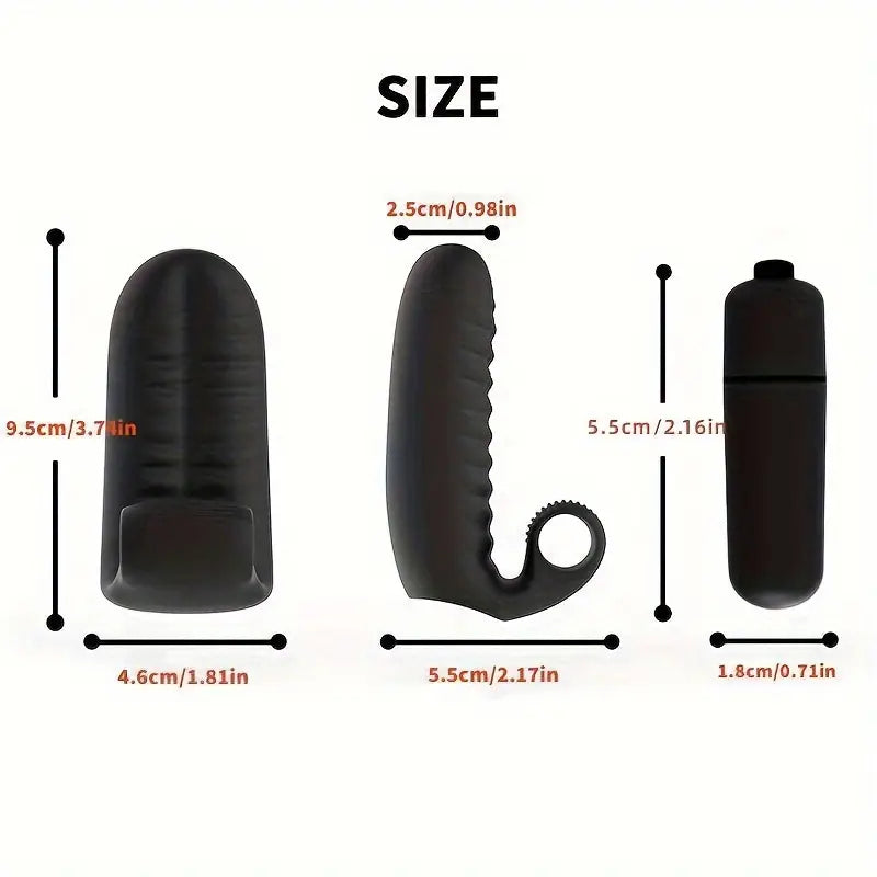 1 Pieza Vibrador de Silicona para Dedo