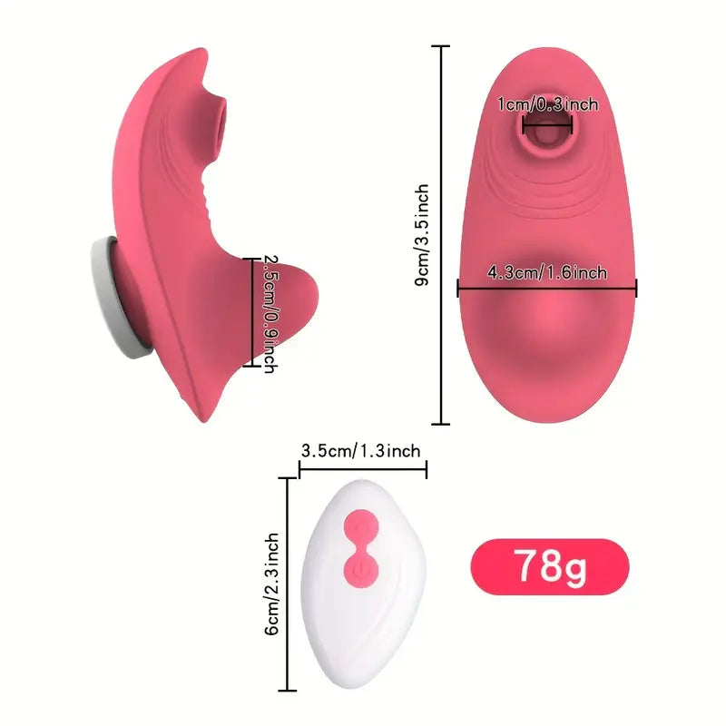 Vibrador Portátil para Bragas con Remoto