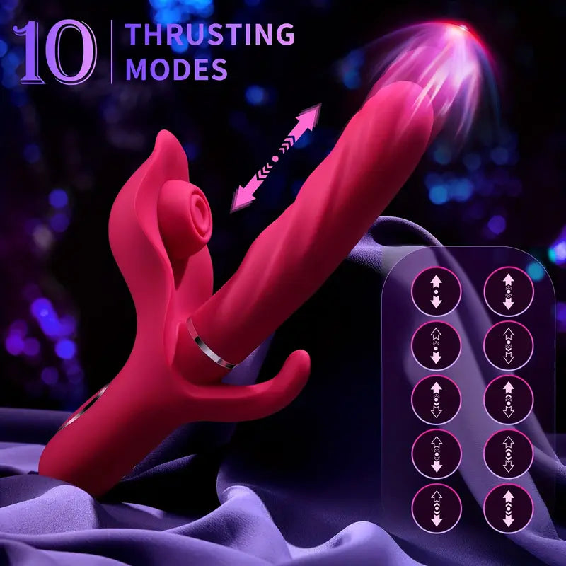 Vibrador de Conejito 3 en 1 - Estimulador